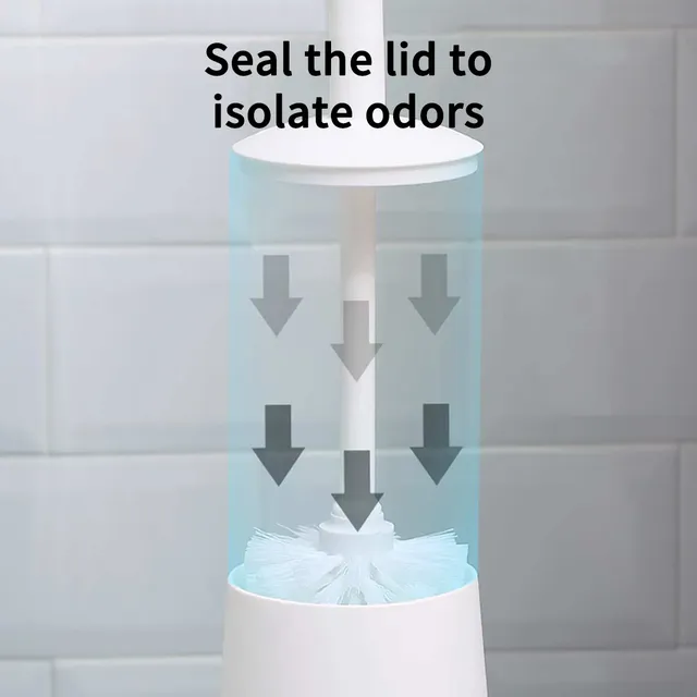 Brosse de toilette en plastique avec support sur pied – vue 5