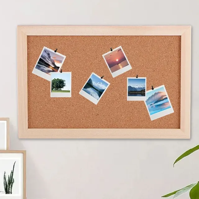 Panneau d'affichage décoratif en liège pour mur de photos – vue 2