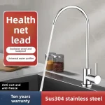 Robinet purificateur d&rsquo;eau de cuisine en acier inoxydable 304, double sortie à 2 points, robinet spécial pur pour purificateur d&rsquo;eau domestique