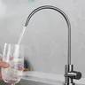 Robinet d'eau potable en acier inoxydable brossé – vue 3