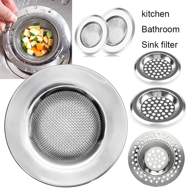 Filtre d'évier de cuisine en acier inoxydable