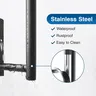 Support essuietout mural sousmeuble acier inoxydable… – vue 3