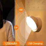 LED veilleuse USB charge intelligente Induction humaine pour armoire de chevet maison garde-robe éclairage capteur de mouvement lumière lampe à LED