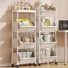 Chariot bibliothèque cuisine étagère de rangement coin… – vue 3