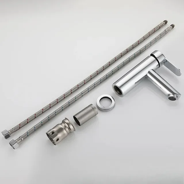 Mitigeur lavabo monocommande acier inoxydable chrome… – vue 5