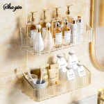 Support de rangement mural pour salle de bain, toilettes, lavabo, panier de rangement mural