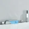 Mitigeur baignoire plage cinq trous bec cascade large… – vue 5