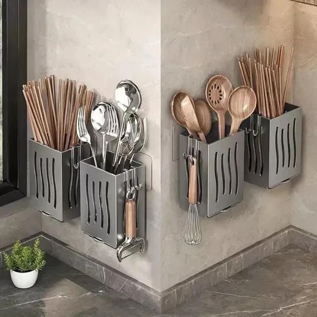 Porte-couverts vaisselle de cuisine égouttoir cuillère… – vue 2