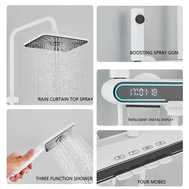 Colonne douche thermostatique mitigeur affichage… – vue 2