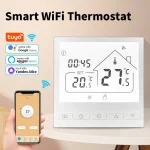 Thermostat de chauffage électrique intelligent Tuya WiFi, pour eau et sol, chaudière à gaz, contrôle de la température, fonctionne vocale avec Alexa Google