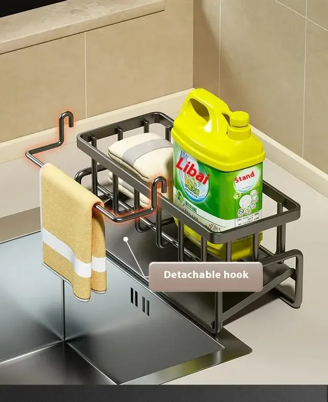 Support de rangement de cuisine en acier au carbone