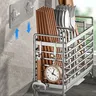 Porte ustensiles mural sans perçage acier inoxydable… – vue 5