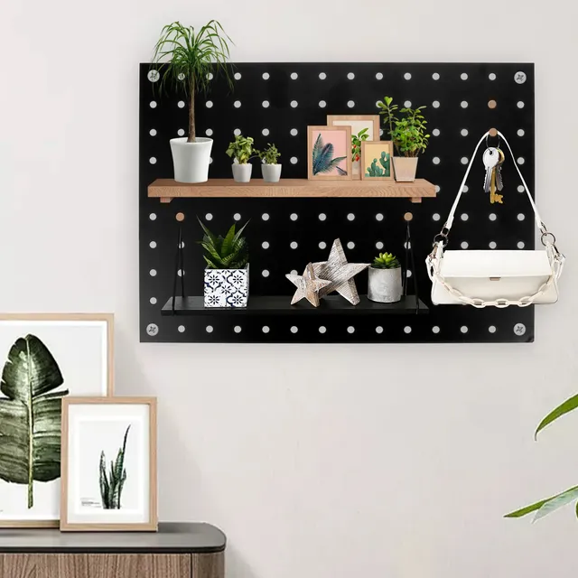 Panneau métal perforé noir laqué mural robuste anti… – vue 6