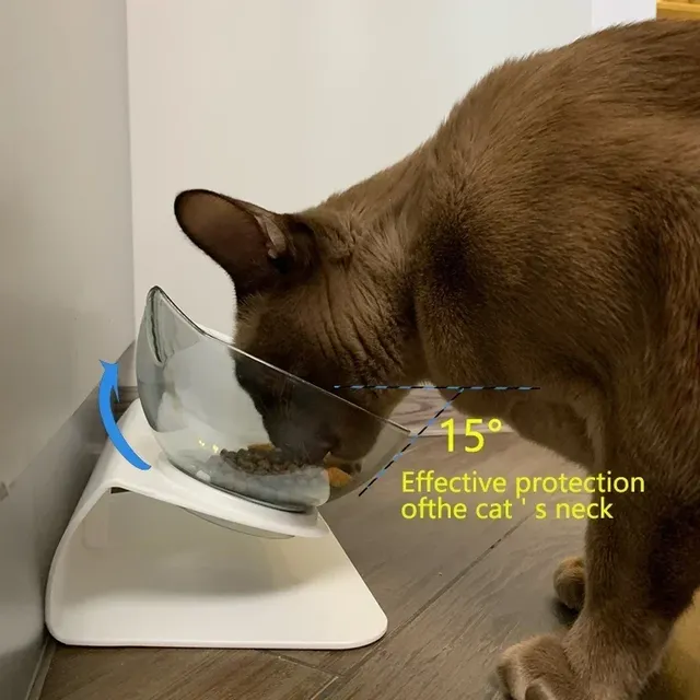 Double bol antidérapant pour chat – vue 3