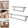 Porte serviettes acier inoxydable brossé argent mat… – vue 4