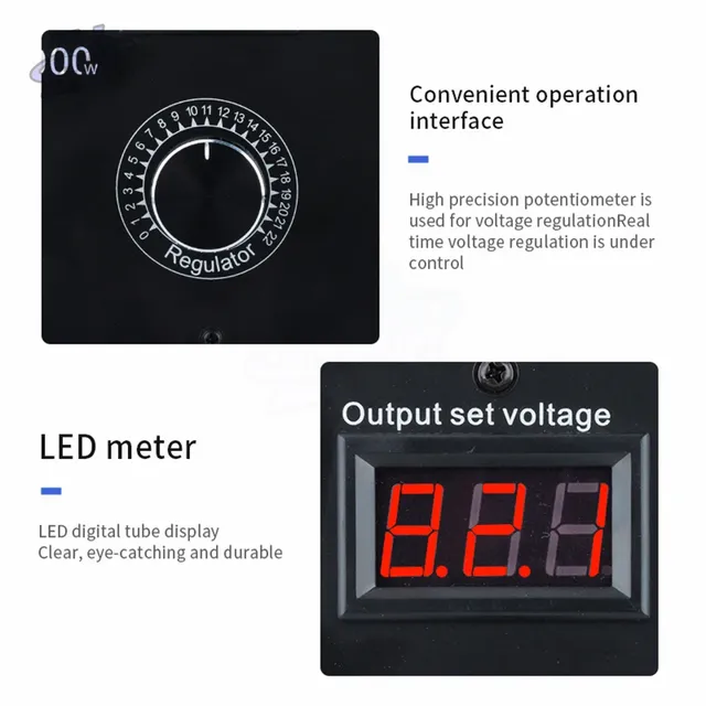 Régulateur tension variable haute puissance 10000W… – vue 2