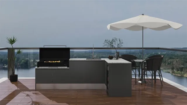 Cuisine extérieure modulaire encastrable inoxydable… – vue 5