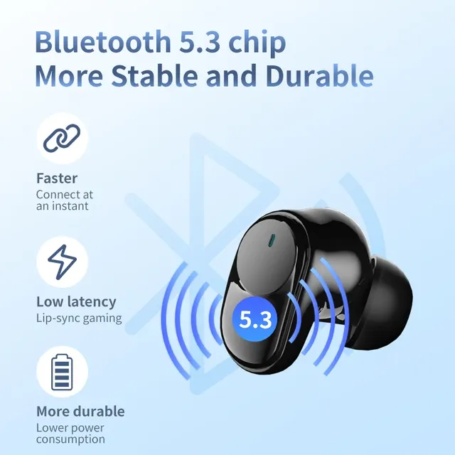 Écouteurs sans fil Bluetooth 5.3 – vue 4