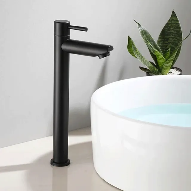 Robinet lavabo acier inoxydable. Eau froide simple – vue 2