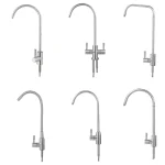 Paupières allergiques rapides plaquées chrome pour supporter ficateur d&rsquo;eau potable, acier inoxydable 304, osmose de cuisine, 1/4 po, 3/8 po