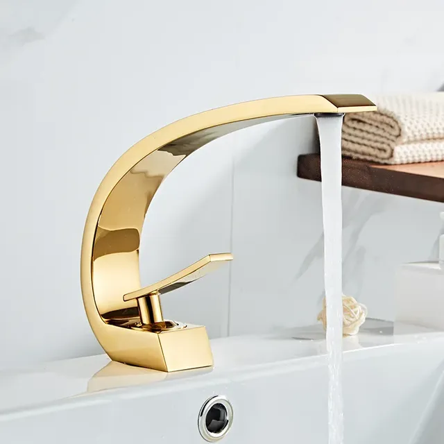 Robinet de lavabo mitigeur de salle de bains moderne – vue 3