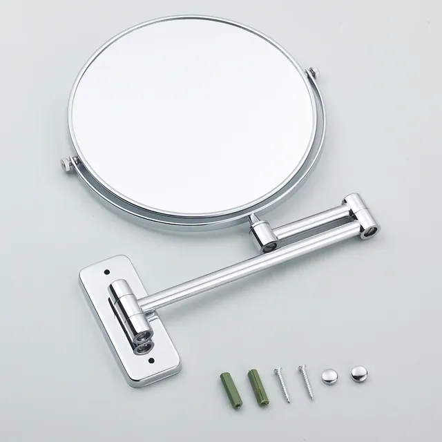 Miroir mural articulé extensible chromé rond 8 pouces… – vue 6