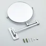 Miroir mural articulé extensible chromé rond 8 pouces… – vue 6