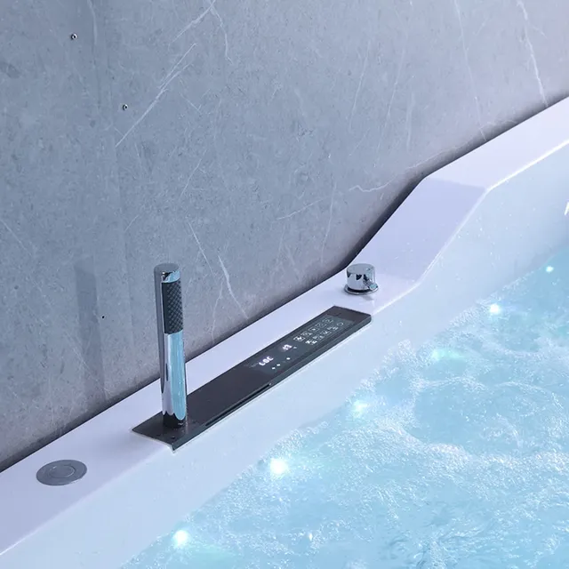 Baignoire HOWhirlpool avec lumières colorées LED – vue 5