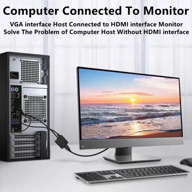 Adaptateur convertisseur VGA vers HDMI 1080P – vue 5
