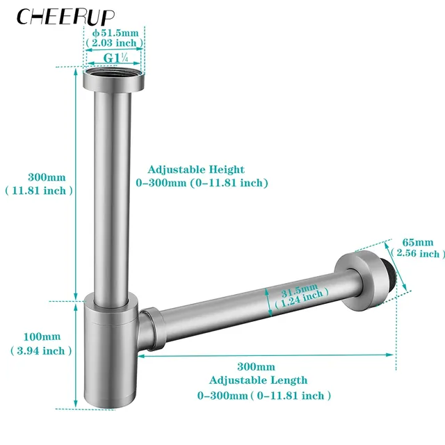 Siphon de vidange de lavabo – vue 6