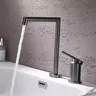 Robinet de salle de bains en laiton brossé doré – vue 5