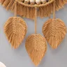 Miroir mural rond macramé tissé main bohème folklorique… – vue 4