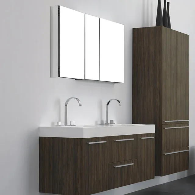 Meuble salle bains suspendu moderne double évier… – vue 6