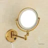 Miroir de maquillage doré – vue 2