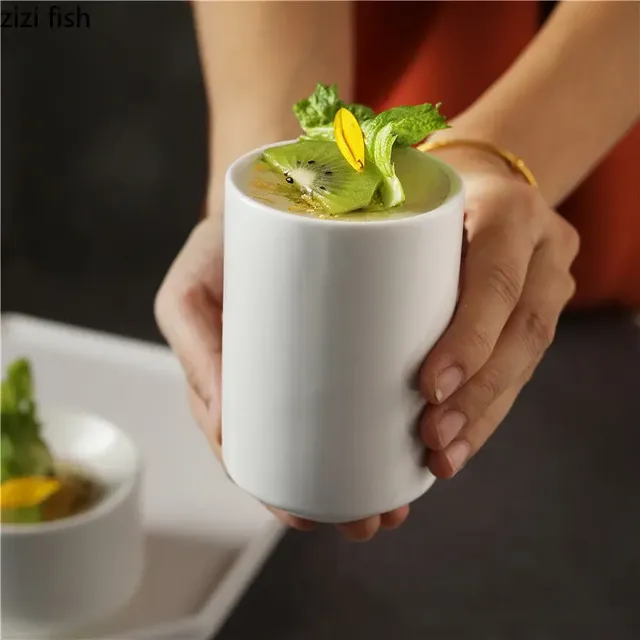 QuePlate-Assiette à dessert cylindrique en céramique – vue 4