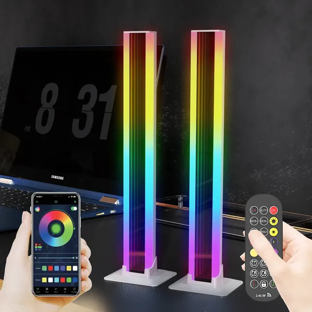 Une paire de lumières LED RVB pour décoration de chambre