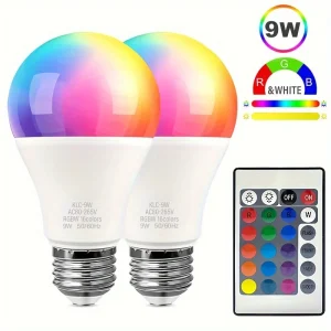 Ampoule LED multicolore RGB, 16 couleurs, E27, 220V, éclairage domestique, variable, 24 touches, télécommande, lampe intelligente, lumière d&rsquo;ambiance