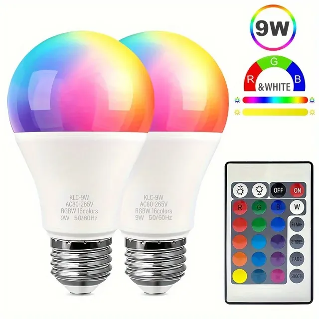 Ampoule LED multicolore RGB
