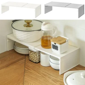 Armoire de cuisine étagère à plusieurs niveaux étagère de rangement armoire étagère extensible peu encombrant empilable étagère à couches support de rangement de cuisine