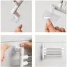 Support serviette mural aluminium pivotant rotatif cinq… – vue 4