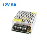 Alimentation 12V 5A AC/DC convertisseur de tension interrupteur régulé universel alimentation pour LED commutateur régulé CCTV