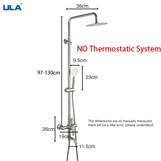 ULA robinet de douche en acier inoxydable – vue 5