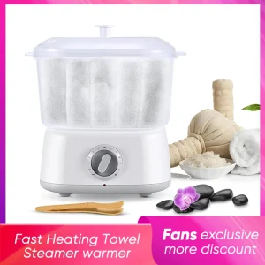 Chauffe-serviettes à vapeur, chauffage rapide, 202 ° Chauffe-serviettes F pour Salon de Spa, coiffure, équipement de rasage du visage, usage domestique