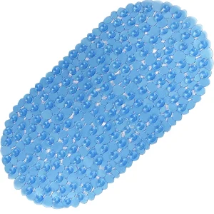 Tapis de baignoire avec ventouses et trous de vidange, 36x69cm/27×14 pouces, tapis de bain de Massage en galets pour baignoire, tapis sûrs lavables en Machine, 1 pièce