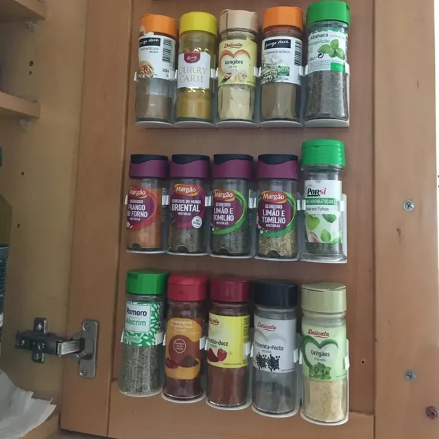 Support de rangement mural pour bouteilles d'épices – vue 2