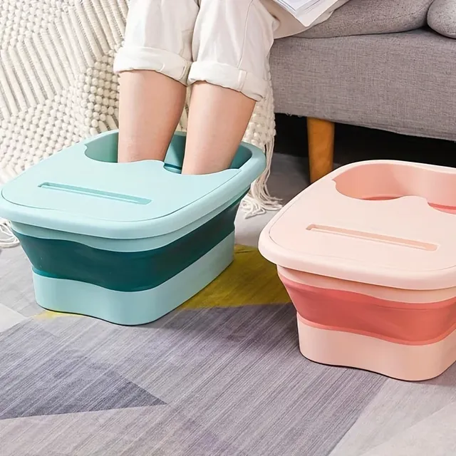 Bain pieds électrique portable pliable compact blanc… – vue 4
