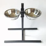 Bols alimentaires en acier inoxydable pour chats, alimentation et eau réglables en hauteur, Double bol, accessoires portables pour chats, produits