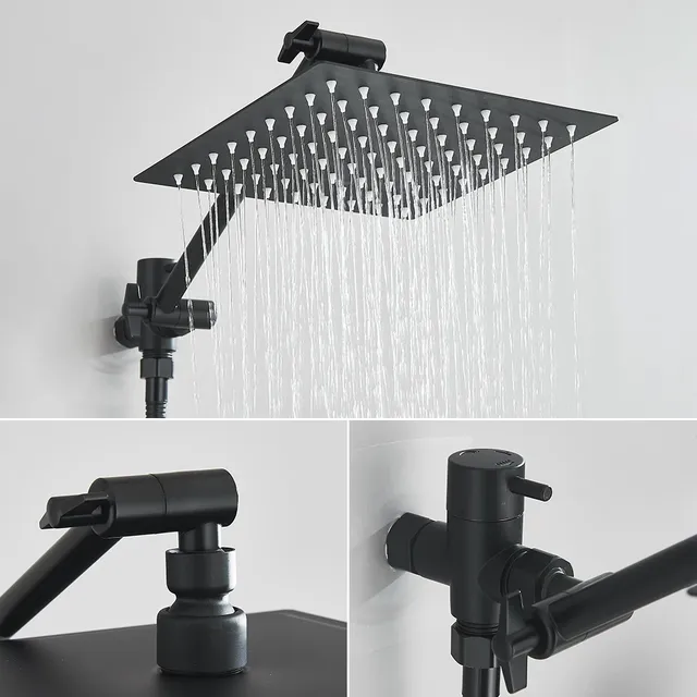 Pommeau de douche à haute pression noir/douche à main… – vue 2