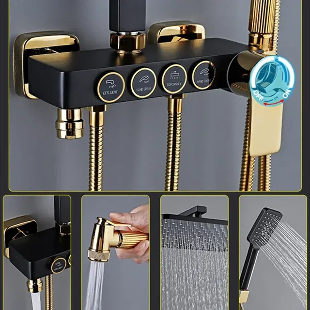 HOShower-Ensemble de pommeau de douche chaud et froid – vue 2