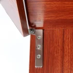 Charnière à bec de poulet, charnières à Pivot cachées à sept mots, charnières à couteau décalé, porte d&rsquo;insertion en acier inoxydable, charnières rotatives à 360 degrés, 1 pièces